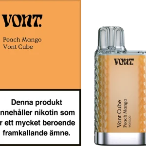 Vont Cube – Peach Mango (20 mg, Engångs vape)