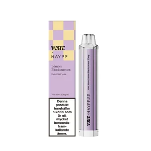 Vont Nova x Haypp – Lemon Blackcurrant (20 mg, Engångs vape)