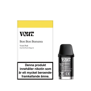 Vont Pod – Bon Bon Banana (20 mg, Engångspod)