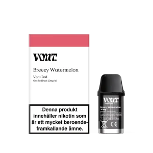 Vont Pod – Breezy Watermelon (20 mg, Engångspod)