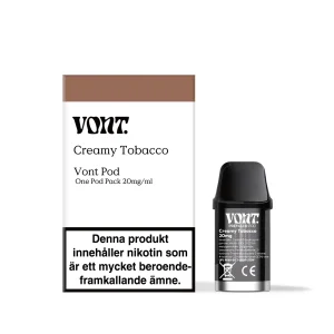 Vont Pod – Creamy Tobacco (20 mg, Engångspod)