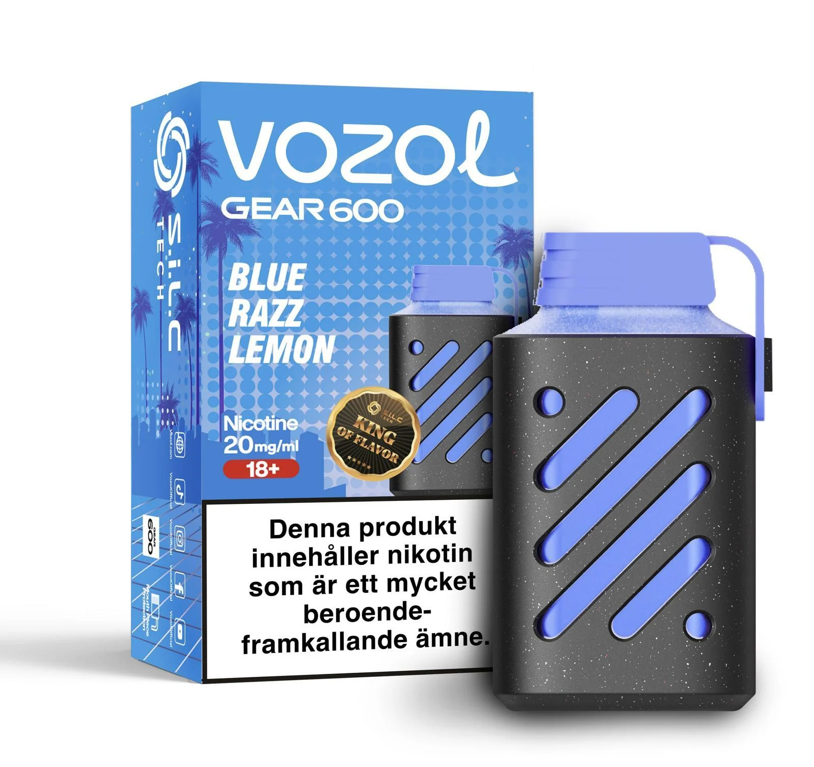Vozol Gear 600 – Blue Razz Lemon (20 mg, Disposable)