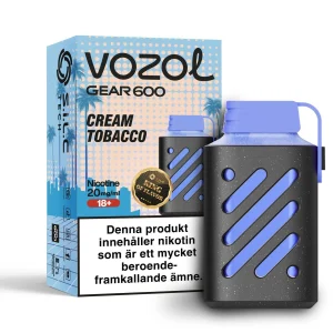Vozol Gear 600 – Cream Tobacco (20 mg, Disposable)