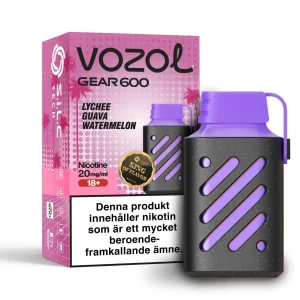 Vozol Gear 600 – Lychee Guava Watermelon (20 mg, Disposable)