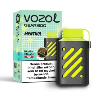 Vozol Gear 600 – Menthol (20 mg, Disposable)