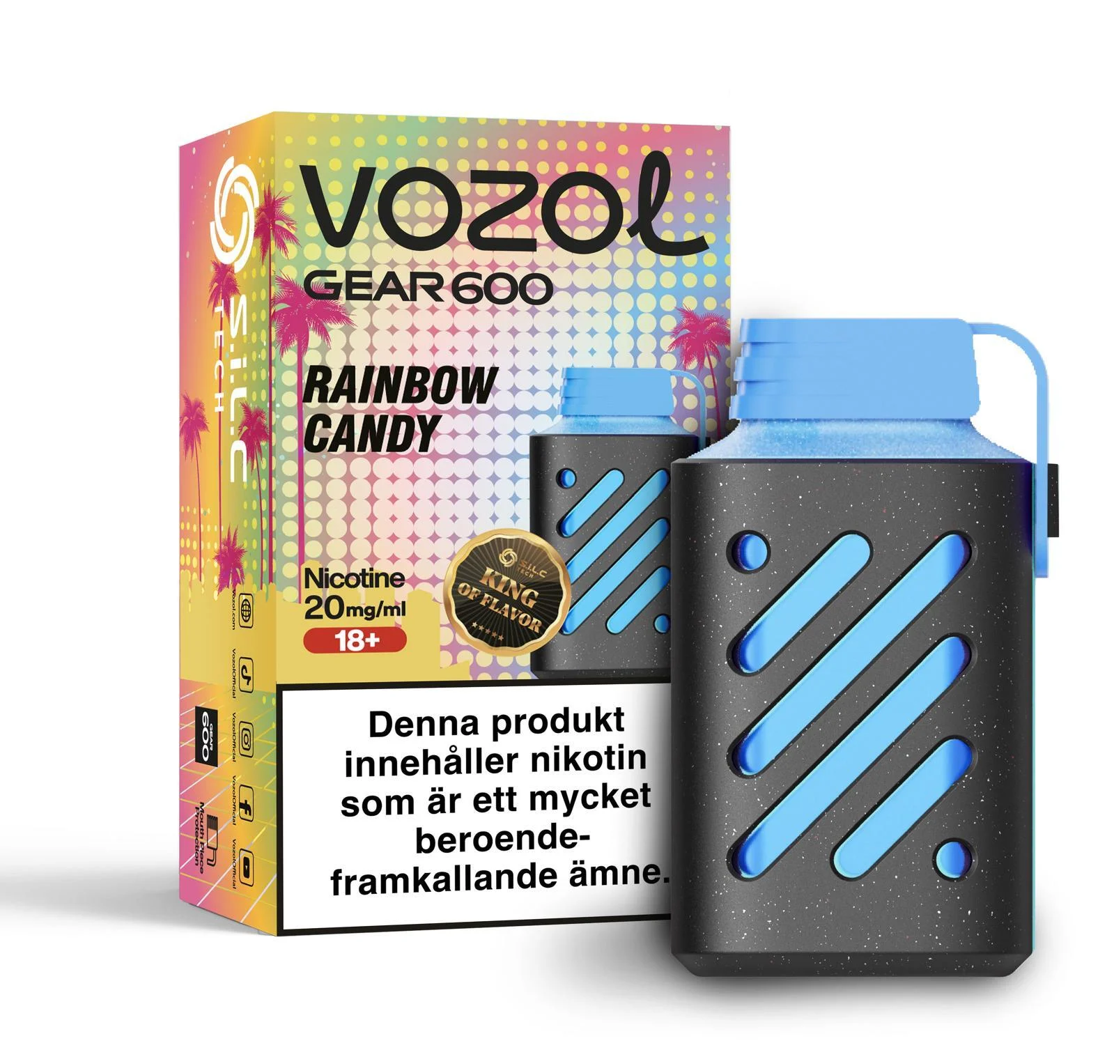 Vozol Gear 600 – Rainbow Candy (20 mg, Disposable)