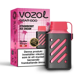 Vozol Gear 600 – Strawberry Ice Cream (20 mg, Disposable)